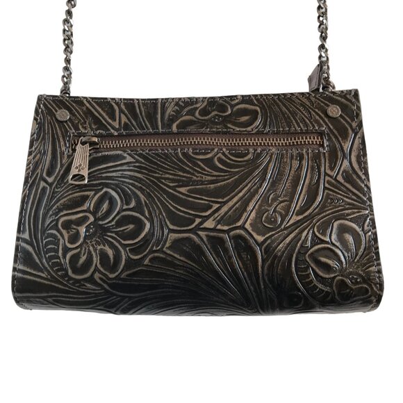 Patricia Nash Tooled Leather Cross body Shoulder Bag Purse - Picture 1 of 12